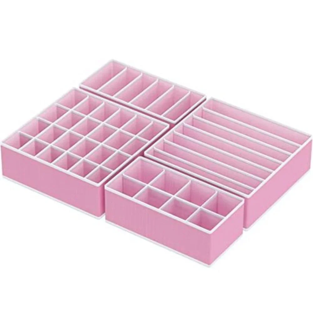 Drawer Organizer Set Foldable Closet Dividers for Socks Underwear Bras Scarves